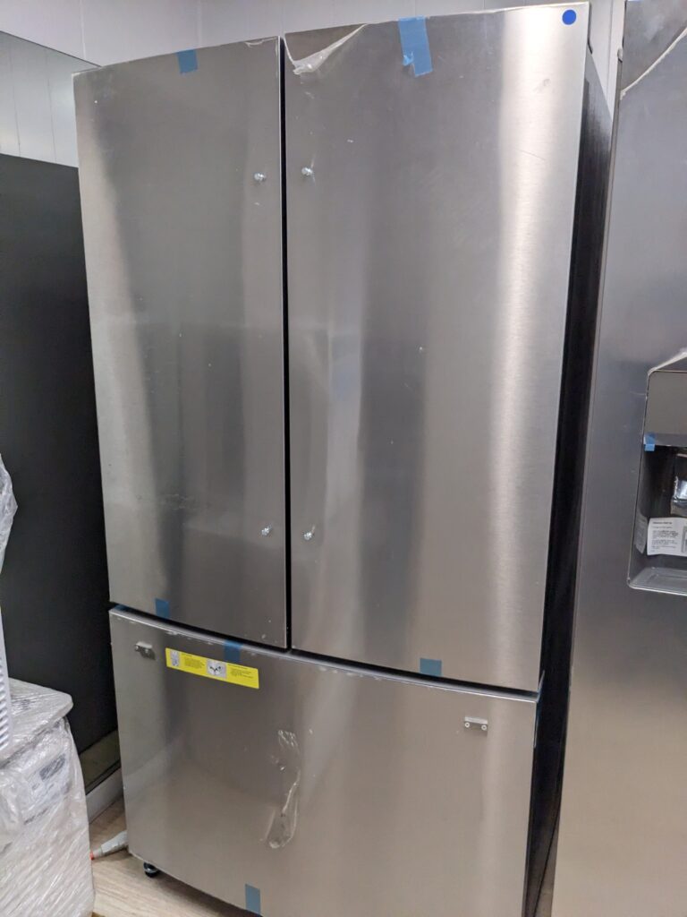 (9) Frigidaire 26 CuFt Non-Dispenser French-Door Refrigerator, Stainless Steel