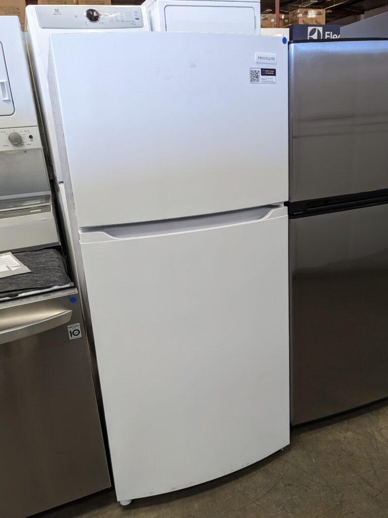 (9) Frigidaire 13.9 CuFt Top-Mount Refrigerator (R-Hand Only), White