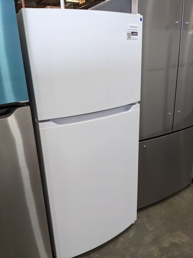 (9) Frigidaire 13.9 CuFt Energy Star Top-Mount Refrigerator, R-Hand Only, White