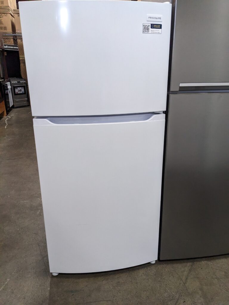 (9) Frigidaire 13.9 CuFt Top-Mount Refrigerator (R-Hand Only), White