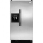 (9) Whirlpool ED5FVGXWS Side-By-Side Refrigerator, Stainless Steel