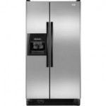 (9) Whirlpool ED5GVEXVD Side-By-Side Refrigerator, Stainless Steel