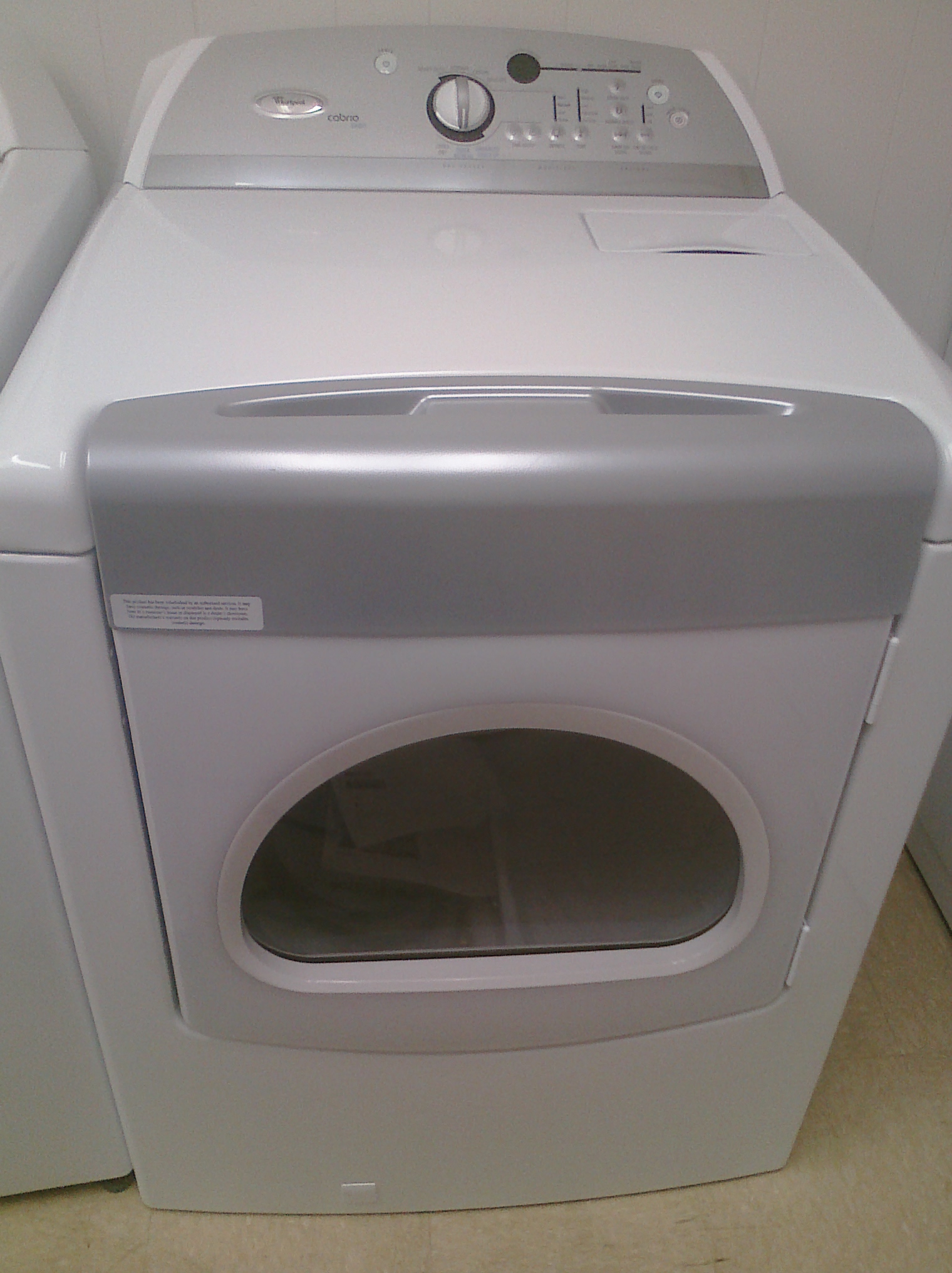 whirlpool cabrio dryer steam gas washer manual duet outlet