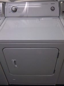 (9) Admiral AGD4475TQ Heavy Duty Super Capacity 5-Cycle 3-Temperature Gas Dryer, White